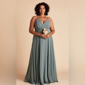 Birdy Grey Seaglass Chiffon Bridesmaids Dress